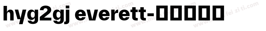 hyg2gj everett字体转换